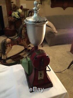 Vintage Early 1900s Working Hobart Electric Coffee Grinder, WithHopper & Catcher