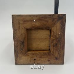 Vintage Elma Coffee Grinder All Metal with Wood Base Made in Spain