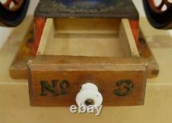 Vintage Enterprise 2215 Coffee Grinder Mill countertop No. 3 1898