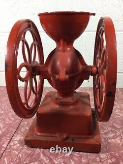 Vintage Enterprise Philadelphia cast iron MANUAL coffee grinder Grinding