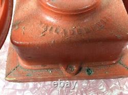 Vintage Enterprise Philadelphia cast iron MANUAL coffee grinder Grinding