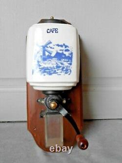 Vintage French CERAMIC COFFEE GRINDER MILL