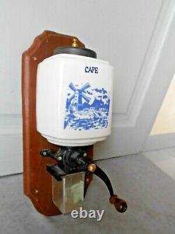 Vintage French CERAMIC COFFEE GRINDER MILL