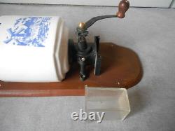 Vintage French CERAMIC COFFEE GRINDER MILL