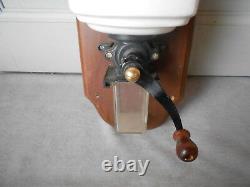 Vintage French Wall CERAMIC COFFEE GRINDER MILL
