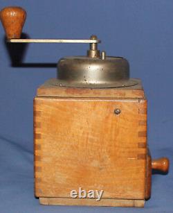 Vintage German Kungenthal wooden coffee grinder mill