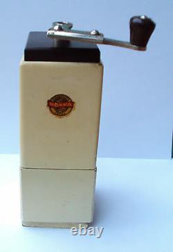 Vintage Germany Coffee Grindermokka Beautiful Wooden Hand Very Rare # 561