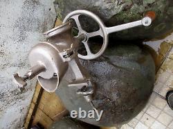 Vintage Germany Unusual Rare Museum Coffee Mill Grinder Harmony Crank and Wheel