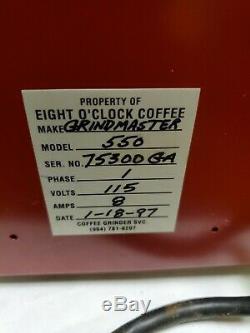 Vintage Grindmaster Model 550 Commercial Coffee Bean Grinder Clean
