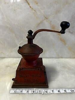 Vintage Grismold Grand Union Tea Co. Iron Coffee Grinder