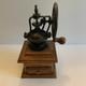 Vintage Hand Wood Coffee Grinder Iron Crank Handle with Drawer pre-own