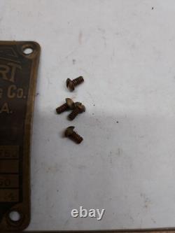 Vintage Hobart Commerial Coffee Grinder Name Plate