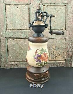 Vintage Italian Coffee Grinder Mill Moulin cafe Molinillo caffe c1960