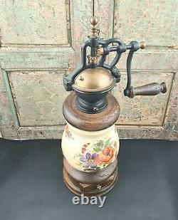 Vintage Italian Coffee Grinder Mill Moulin cafe Molinillo caffe c1960