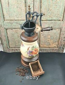 Vintage Italian Coffee Grinder Mill Moulin cafe Molinillo caffe c1960