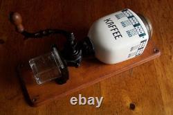 Vintage Java Wall Mount Coffee Grinder Mill from Germany in Mint Condition