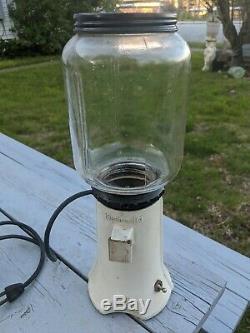 Vintage Kitchen Aid White Coffee Mill Grinder Model A-9 Tested & Working
