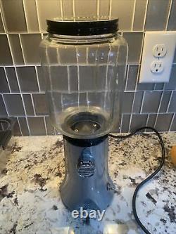 Vintage KitchenAid A 9 Coffee Mill Grinder Silver Model # KCG200MC1 Chipped