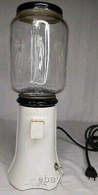 Vintage KitchenAid HOBART Coffee Mill Grinder A-9 WORKS Original Jar & Lid