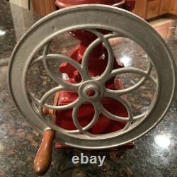 Vintage LIE PATENTADO Coffee Grinder Mill Cast-Iron RED