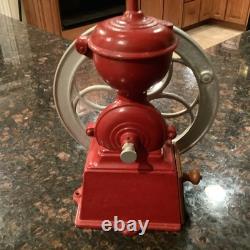 Vintage LIE PATENTADO Coffee Grinder Mill Cast-Iron RED