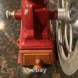 Vintage LIE PATENTADO Coffee Grinder Mill Cast-Iron RED