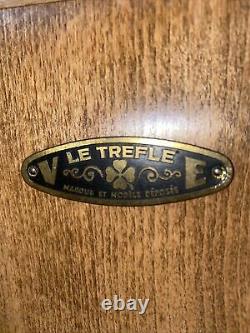 Vintage Le Trefle VE Wood Coffee Grinder / Mill FRANCE