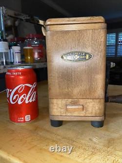 Vintage Le Trefle VE Wood Coffee Grinder / Mill FRANCE