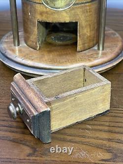 Vintage Manual Coffee Grinder, Continental, Fruitwood, Rotary Mill, Circa 1940