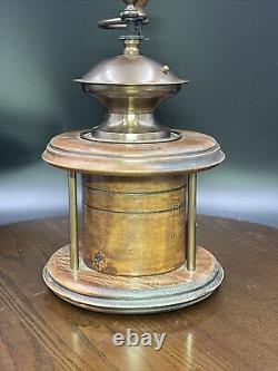 Vintage Manual Coffee Grinder, Continental, Fruitwood, Rotary Mill, Circa 1940