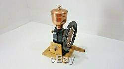 Vintage Mr Dudley International Coffee Grinder Cast Iron Big Wheel