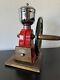 Vintage Mr. Dudley International Red Cast Iron Coffee Grinder