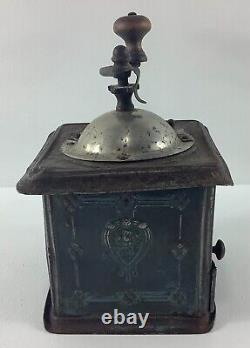 Vintage Mutzig-Framont Ornate Metal Coffee Grinder READ