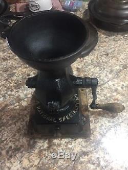 Vintage National Specialty Cast Iron Coffee Grinder