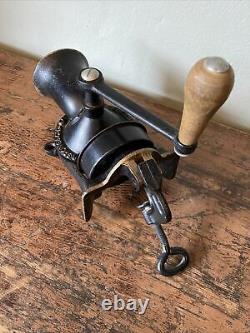 Vintage No. 2 Spong Cast Iron Coffee Mill/Grinder & Tray- Wall/Table Mount