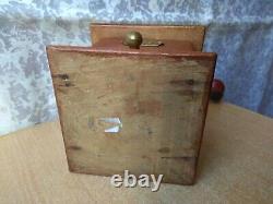 Vintage OLD wooden Table Box Coffee mill Grinder ANTIQUE MODEL KSB
