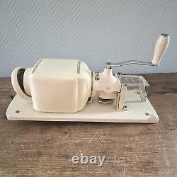 Vintage PEDE Wall mounted Coffee Mill Grinder Moulin cafe Offwhite