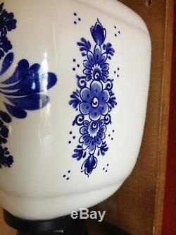 Vintage Porcelain Coffee Grinder Deft Blue Wall Mount Very Nice Piece