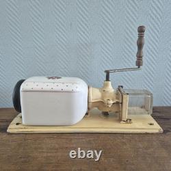 Vintage ROSES Wall Coffee Mill Grinder Mounted Moulin cafe Kaffeemuehle