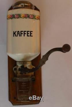 Vintage Rare Old German HaHa Wall Mounted Coffee Grinder wall mount