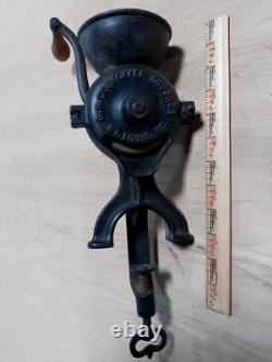 Vintage S. H. Co. Koffee Krusher St. Loius, Mo. Cast Iron Coffee Grinder Rare