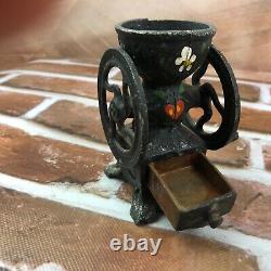 Vintage Small Mini Coffee Grinder Decorative black mill