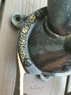 Vintage Spong & C. Ltd Hand Crank No. 2 Coffee Grinder Mill Made In England