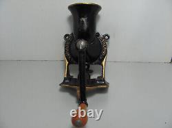 Vintage Spong & Co No 2 Cast Iron Coffee Grinder Made in England Looks Restored