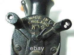 Vintage Spong & Co No 2 Cast Iron Coffee Grinder Made in England Looks Restored