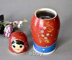 Vintage USSR Coffee Grinder Matryoshka Soviet Coffee Mill Home Decor