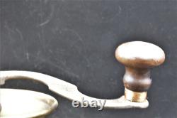 Vintage Unique Piece Handmade Coffee Mill In Brass
