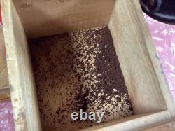 Vintage Used Elma Coffee Grinder Cast Iron Antique With Drawer And Hopper