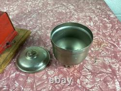 Vintage Used Elma Coffee Grinder Cast Iron Antique With Drawer And Hopper