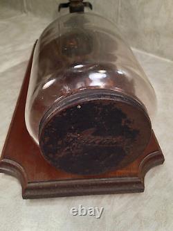 Vintage W H Company Coffee Grinder on Wall Plate